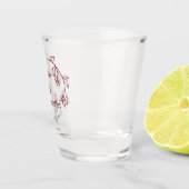 Gastgeschenk Hochzeit für die Mittelblume Schnapsglas (Rechts)