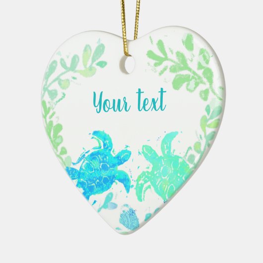 Gastgeschenk Hochzeit für Ferien oder Ferien Keramik Ornament (Links)