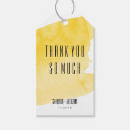 Gastgeschenk Hochzeit für Gelbwaschwasser Geschenkanhänger