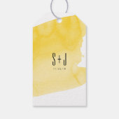 Gastgeschenk Hochzeit für Gelbwaschwasser Geschenkanhänger (Rückseite)