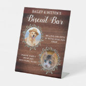 Gastgeschenk Hochzeit für Haustiere Benutzerdefini Sockelschild (Vorderseite)