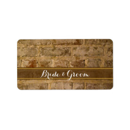 Gastgeschenk Hochzeit für Industrieschichsteine Adressaufkleber