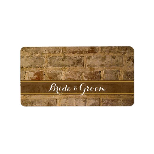 Gastgeschenk Hochzeit für Industrieschichsteine Adressaufkleber (Vorne)