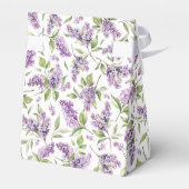 Gastgeschenk Hochzeit für lila Frühjahr-Lilacs Geschenkschachtel (Rückseite)