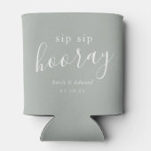 Gastgeschenk Hochzeit für moderne Altersklasse Dosenkühler (Rückseite)