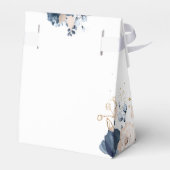 Gastgeschenk Hochzeit für Navy Blue und Dusty Rose Geschenkschachtel (Rückseite)