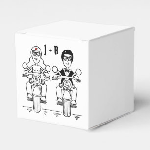 Gastgeschenk Hochzeit für personalisierte Fahrräde Geschenkschachtel