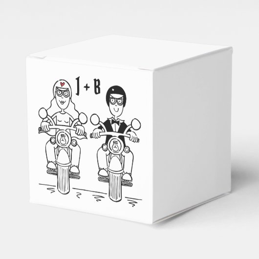 Gastgeschenk Hochzeit für personalisierte Fahrräde Geschenkschachtel (Vorderseite)