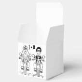 Gastgeschenk Hochzeit für personalisierte Fahrräde Geschenkschachtel (Geöffnet)