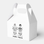 Gastgeschenk Hochzeit für personalisierte Fahrräde Geschenkschachtel (Vorderseite)