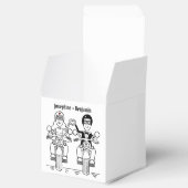 Gastgeschenk Hochzeit für personalisierte Fahrräde Geschenkschachtel (Geöffnet)