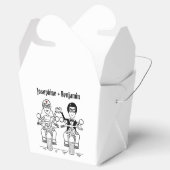 Gastgeschenk Hochzeit für personalisierte Fahrräde Geschenkschachtel (Geöffnet)