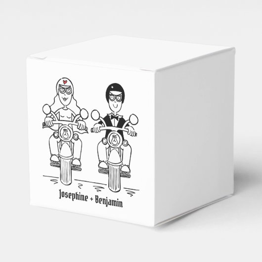 Gastgeschenk Hochzeit für personalisierte Fahrräde Geschenkschachtel (Vorderseite)