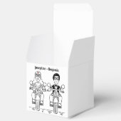 Gastgeschenk Hochzeit für personalisierte Fahrräde Geschenkschachtel (Geöffnet)