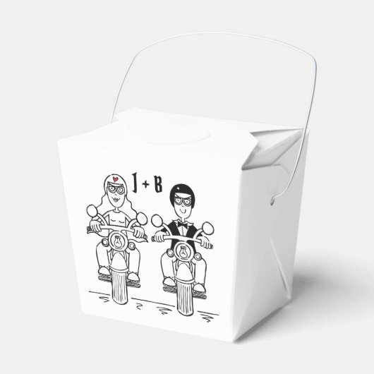 Gastgeschenk Hochzeit für personalisierte Fahrräde Geschenkschachtel (Vorderseite)