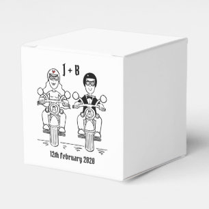 Gastgeschenk Hochzeit für personalisierte Fahrräde Geschenkschachtel