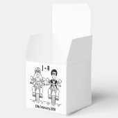 Gastgeschenk Hochzeit für personalisierte Fahrräde Geschenkschachtel (Geöffnet)