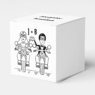 Gastgeschenk Hochzeit für personalisierte Fahrräde Geschenkschachtel