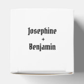 Gastgeschenk Hochzeit für personalisierte Fahrräde Geschenkschachtel (Oben)