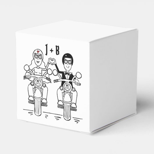 Gastgeschenk Hochzeit für personalisierte Fahrräde Geschenkschachtel (Rückseite)