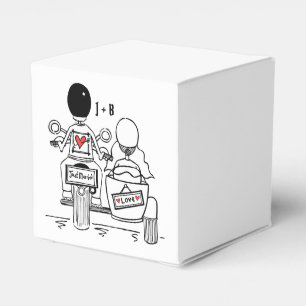 Gastgeschenk Hochzeit für personalisierte Fahrräde Geschenkschachtel