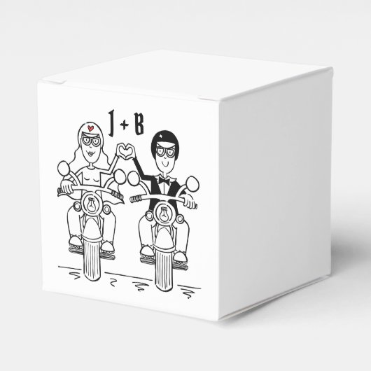 Gastgeschenk Hochzeit für personalisierte Fahrräde Geschenkschachtel (Vorderseite)