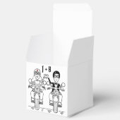 Gastgeschenk Hochzeit für personalisierte Fahrräde Geschenkschachtel (Geöffnet)