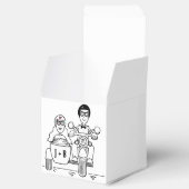 Gastgeschenk Hochzeit für personalisierte Fahrräde Geschenkschachtel (Geöffnet)