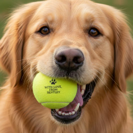 Gastgeschenk Hochzeit für personalisierte Hunde Tennisbälle