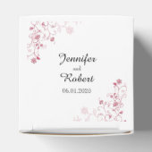 Gastgeschenk Hochzeit für rosa Blütenreben Geschenkschachtel (Oben)