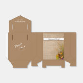 Gastgeschenk Hochzeit für rustikale Herbst-Blume Geschenkschachtel (Ungefaltet)