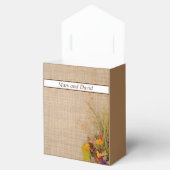 Gastgeschenk Hochzeit für rustikale Herbst-Blume Geschenkschachtel (Geöffnet)