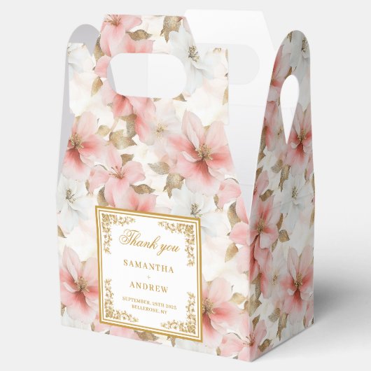 Gastgeschenk Hochzeit für rustikales Elfenbein Geschenkschachtel (Geöffnet)