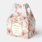 Gastgeschenk Hochzeit für rustikales Elfenbein Geschenkschachtel (Vorderseite)