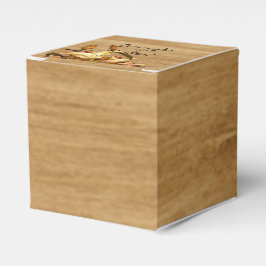 Gastgeschenk Hochzeit für rustikales Liquenwasser Geschenkschachtel