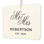 Gastgeschenk Hochzeit für Schriftzeichen Autolufterfrischer (Links)