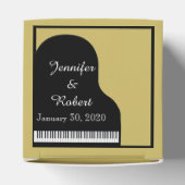 Gastgeschenk Hochzeit für Schwarz und Gold Geschenkschachtel (Oben)