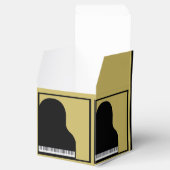 Gastgeschenk Hochzeit für Schwarz und Gold Geschenkschachtel (Geöffnet)