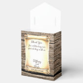 Gastgeschenk Hochzeit für Scroll & Feather Pen Geschenkschachtel (Geöffnet)