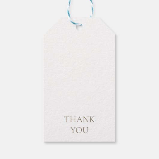 Gastgeschenk Hochzeit für Wasserfarben - Danke II Geschenkanhänger (Rückseite)