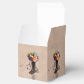 Gastgeschenk Hochzeit für Western mit Stacheldraht Geschenkschachtel (Geöffnet)