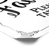 Gastgeschenk Hochzeit, Gastgeschenk Fotodruck (Ecke)