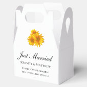 Gastgeschenk Hochzeit Gelbe Blume Nur verheiratet Geschenkschachtel (Geöffnet)