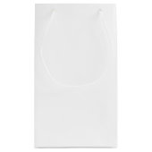 Gastgeschenk Hochzeit Gelber Blütengoldtext Kleine Geschenktüte (Rückseite)