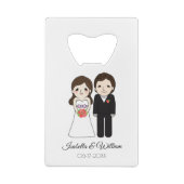 Gastgeschenk Hochzeit Geldbeutel Flaschenöffner (Rückseite)