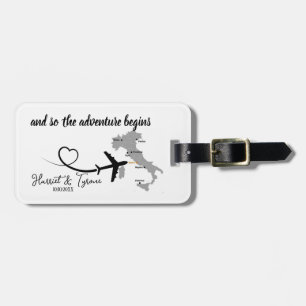 Gastgeschenk Hochzeit Gepäckanhänger für die Hochz