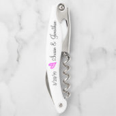 Gastgeschenk Hochzeit Geschenk Brille Bräutigam He Kellnermesser (Rückseite)