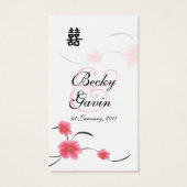 Gastgeschenk Hochzeit Geschenk Tag Cherry Blossom  (Rückseite)