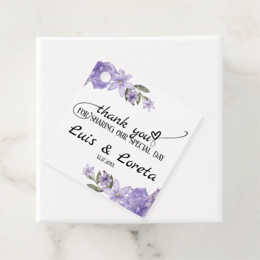 Gastgeschenk Hochzeit Geschenkanhänger (Beispiel)