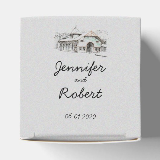 Gastgeschenk Hochzeit Geschenkschachtel (Oben)